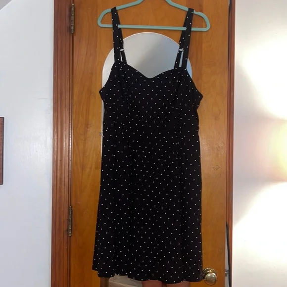 Torrid Polka Dot Skater Dress with Spaghetti Straps - Picture 3 of 3